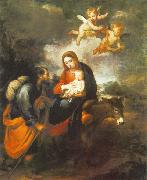 Bartolome Esteban Murillo Flight into Egypt painting